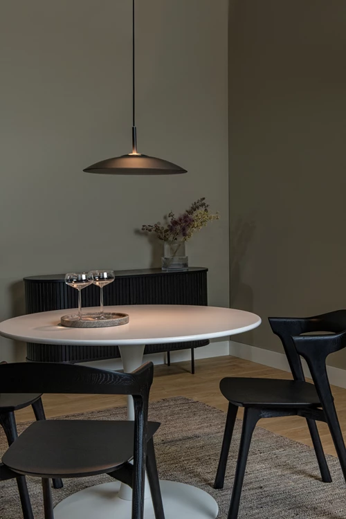 Lucide MENGA - Pendant light - Ø 40 cm - LED Dim. - 1x11W 2700K - Smoke Grey | Premium - atmosphere 1